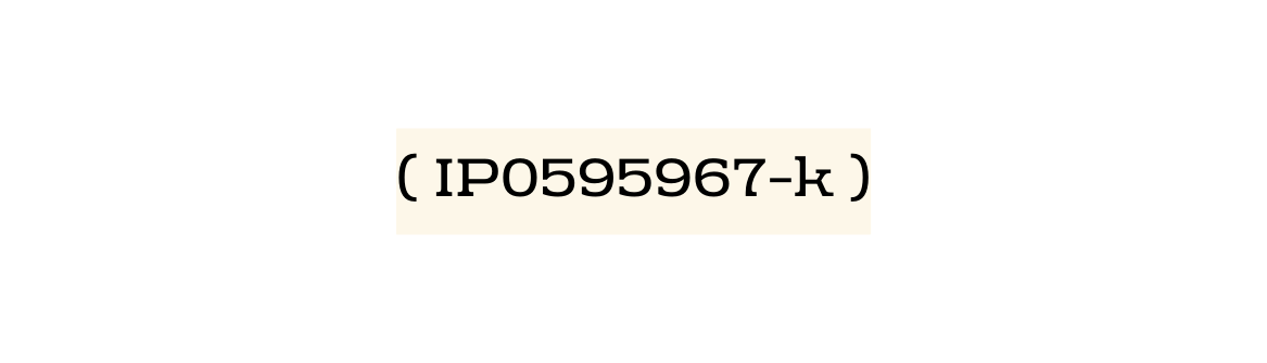 IP0595967 k